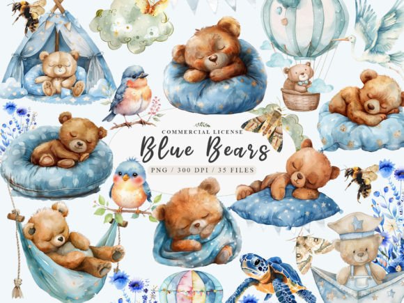 Download Baby Boy Clipart, Blue Teddy Bear Clipar - Baby Collection