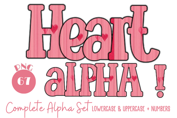 Download PINK HEART DOODLE ALPHABETS and NUMBERS - Heart doodle Collection